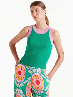 52/C10354 plekto prasino top me roz leptomeries compania fantastica