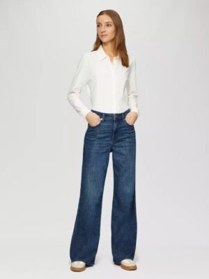 2150417.55z4 psilomero gynaikeio jean s'oliver me fardi mpatzaki Jean s'oliver Regular Fit / High Rise / Wide Leg