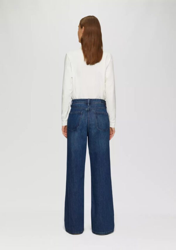 2150417.55z4 psilomero gynaikeio jean s'oliver me fardi mpatzaki Jean s'oliver Regular Fit / High Rise / Wide Leg