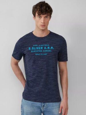 2161564.58D1 andriko skoyro mple t-shirt s'oliver me galazia grammata