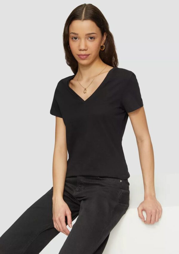 2162977 gynaikeio vamvakero t-shirt me v laimokopsi s'oliver
