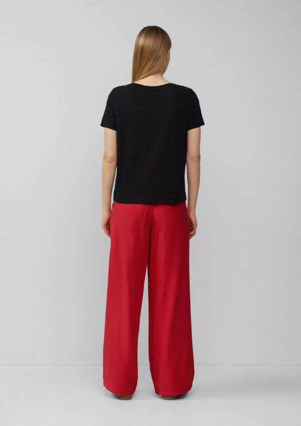 2165872.9999 gynaikeio cotton t-shirt s'oliver me V laimokopsi se mavro xroma