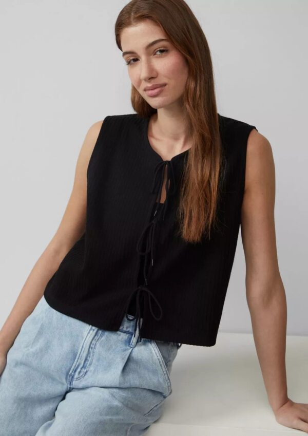 2165898.9999 gynaikeio plekto ribbed gileko s'oliver