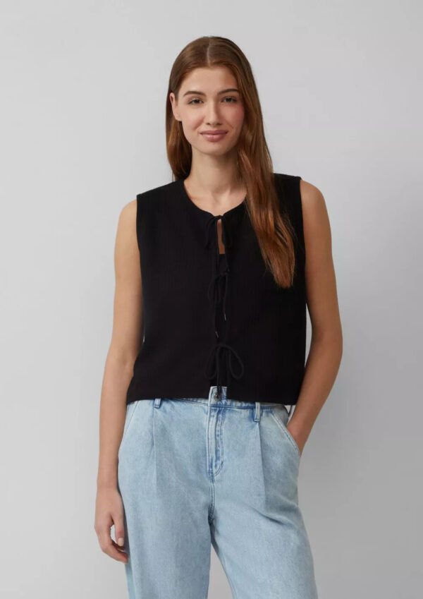 2165898.9999 gynaikeio plekto ribbed gileko s'oliver