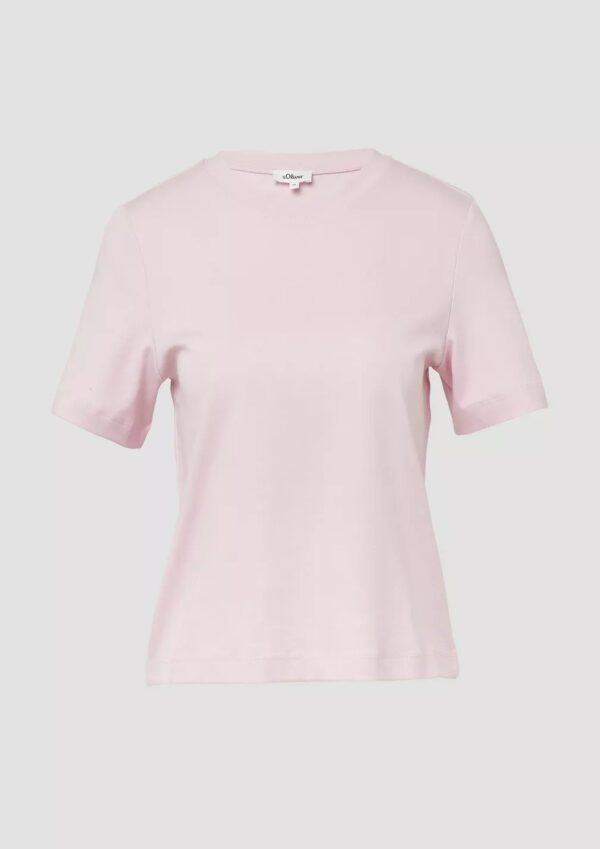 2161660 gynaikeio cropped t-shirt s'oliver se roz xroma