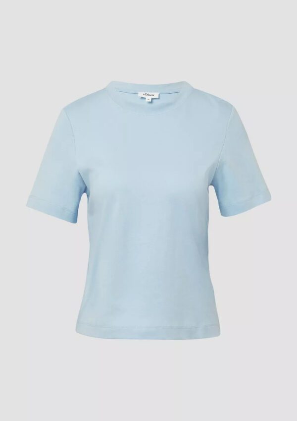 2161660 gynaikeio cropped t-shirt s'oliver se galazio  xroma