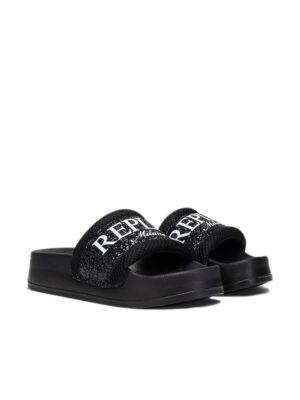 Replay New Lotty Mixed Slides GWF1H 000 C0028S 003 Black 2