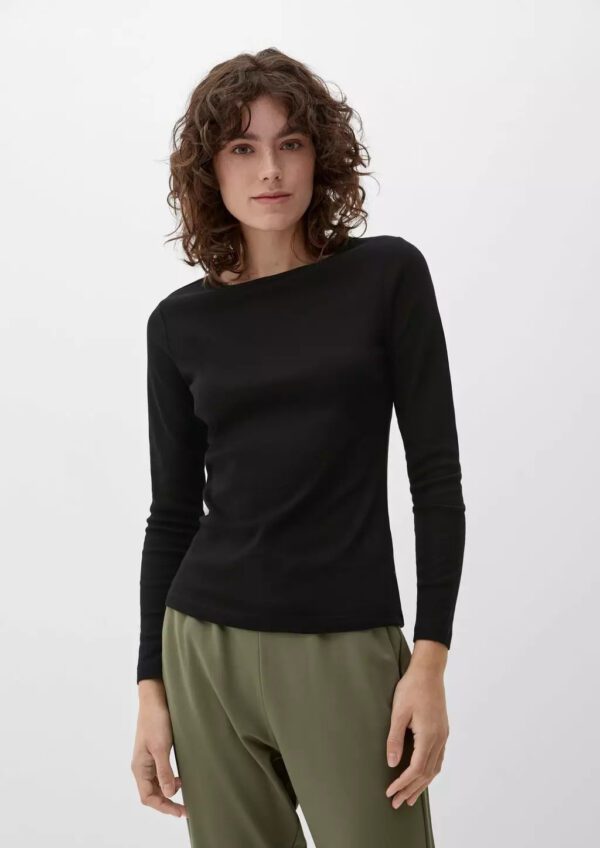 2130091.9999 black vamvaketo makrimaniko top s'oliver