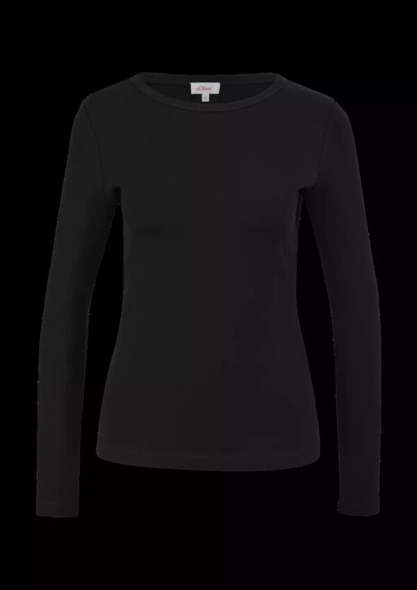 2130091.9999 black vamvaketo makrimaniko top s'oliver