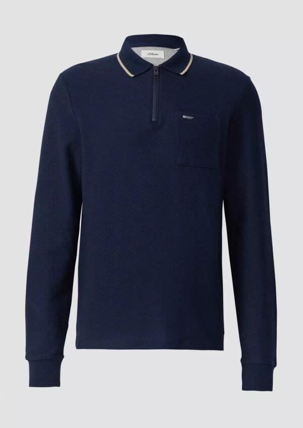 2170138.5978 andriko zip polo shirt me tsepaki s'oliver