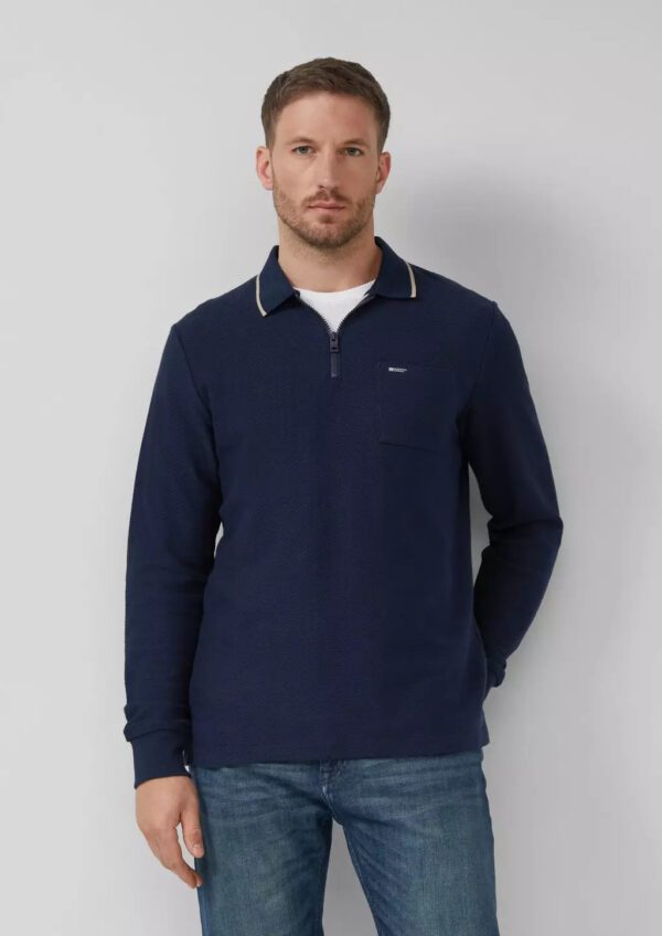 2170138.5978 andriko zip polo shirt me tsepaki s'oliver