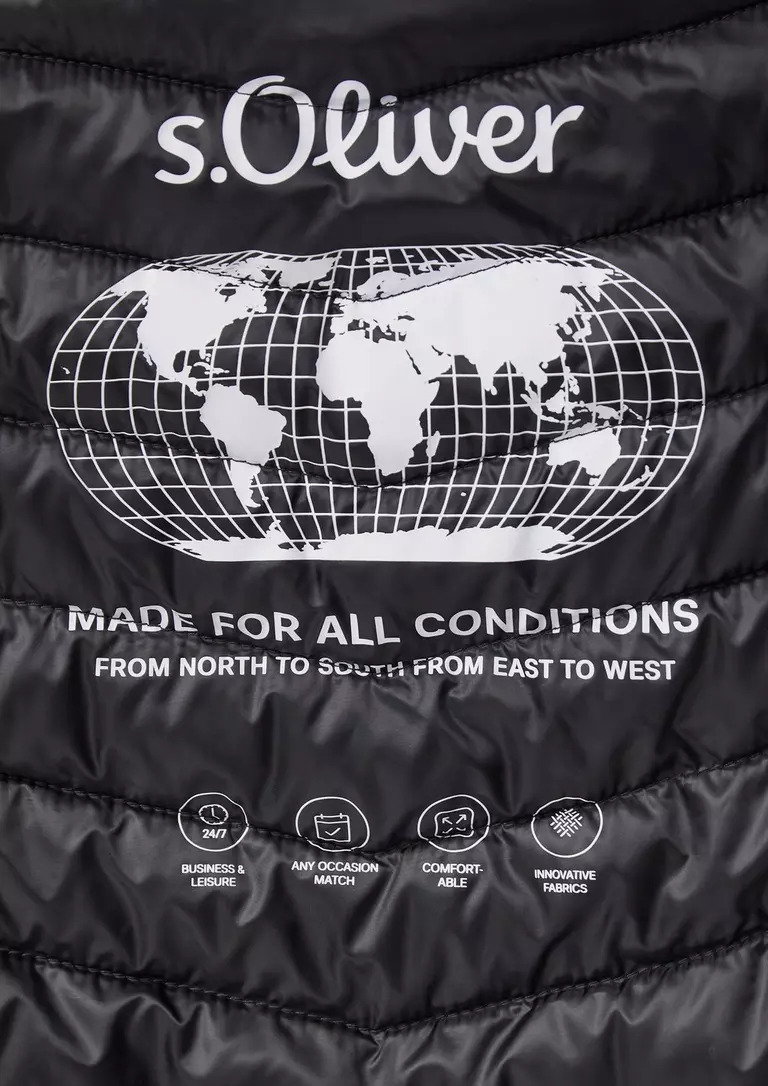 ΚΑΠΙΤΟΝΕ ΑΜΑΝΙΚΟ ΜΠΟΥΦΑΝ S’OLIVER 2167440.9999 andriko mavro elafry kapitone mpoyfan amaniko s'oliver