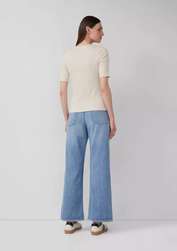 2167897.81W9 gynaikeio kontomaniko rib t-shirt se steni grammi s'oliver