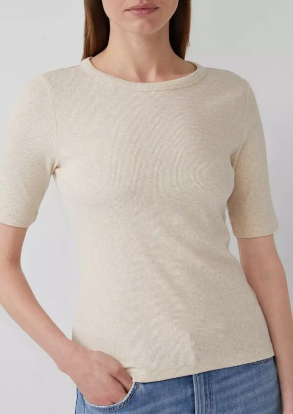 2167897.81W9 gynaikeio kontomaniko rib t-shirt se steni grammi s'oliver
