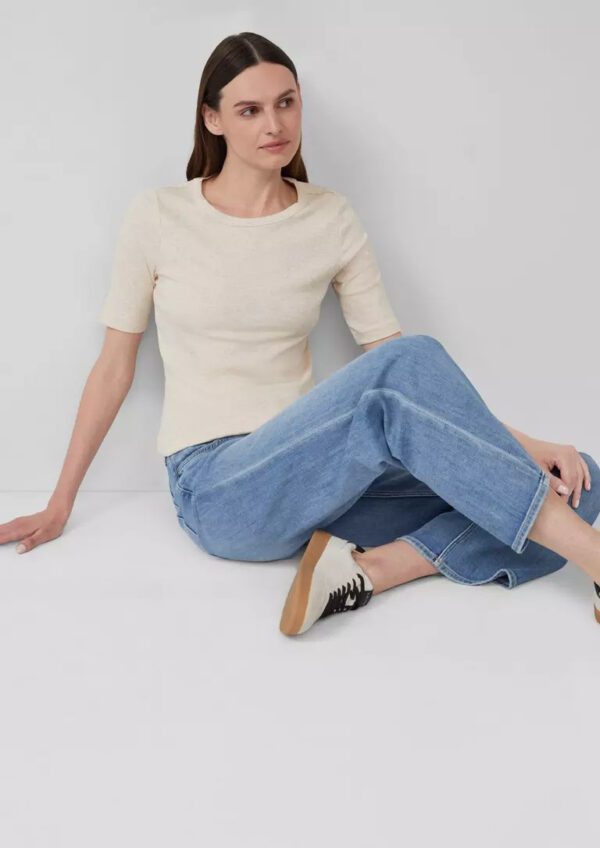 2167897.81W9 gynaikeio kontomaniko rib t-shirt se steni grammi s'oliver