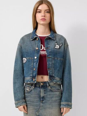 CATIE JEAN S’OLIVER:  Slim Fit / Mid Rise / Bootcut Leg 2175589.53Z9 gynaikeio jean denim jacket s'oliver qs x von ducht me patches