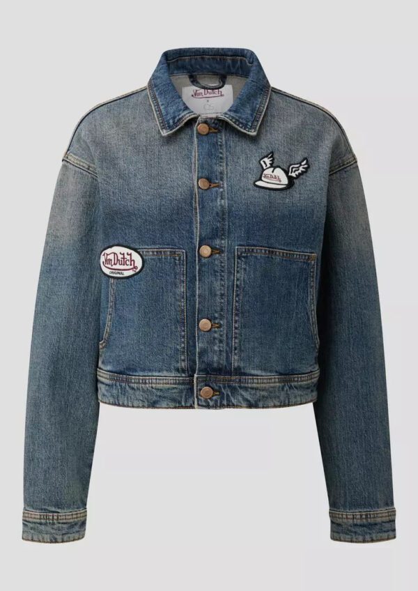 2175589.53Z9 gynaikeio jean denim jacket s'oliver qs x von ducht me patches