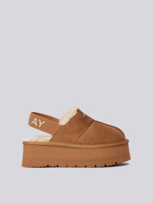 GWF5A.000.C0013T gynaikeia flatform mules me gouna replay