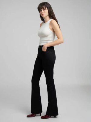 WA534.000.877.801.098 gynaikeio flare jean replay black slim fit