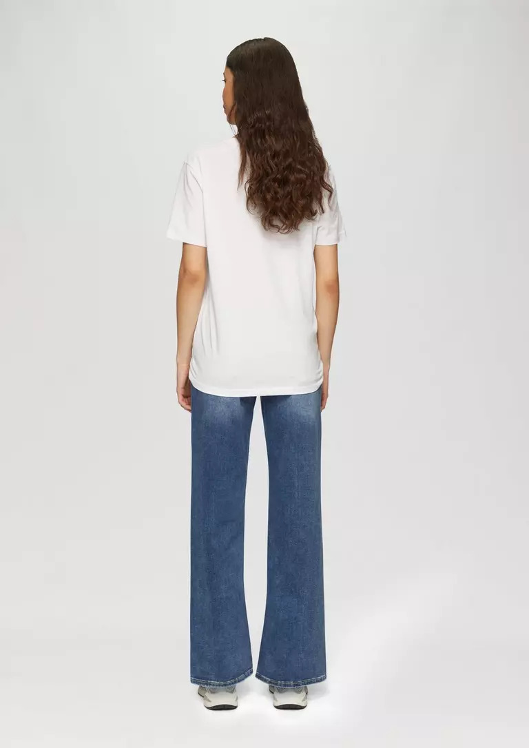 CATIE JEAN S’OLIVER: slim fit / mid rise / wide leg 2163062 gynaikeio jean panteloni catie s'oliver se steni grammi me fardy podi