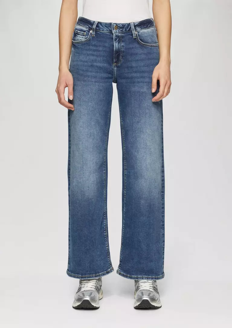 CATIE JEAN S’OLIVER: slim fit / mid rise / wide leg 2163062 gynaikeio jean panteloni catie s'oliver se steni grammi me fardy podi