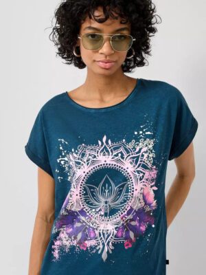 2175261 gynaikeio t-shirt s'oliver me stampa