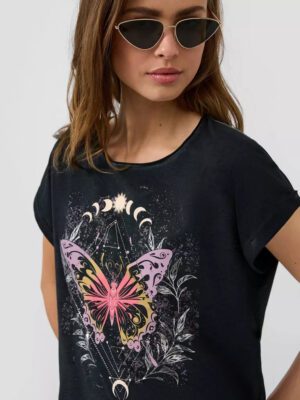 2175261 gynaikeio t-shirt s'oliver me stampa