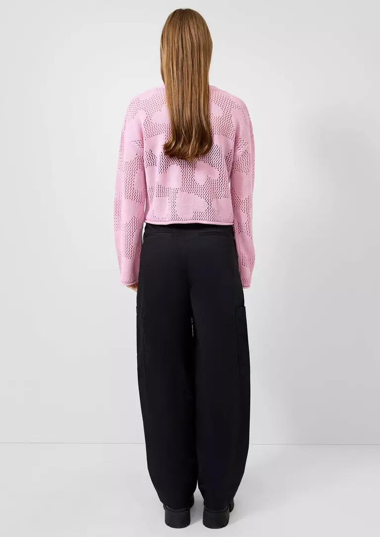 ΠΛΕΚΤΗ ΜΠΛΟΥΖΑ S’OLIVER 2177596.41X0 gynaikeia plekth mployza s'oliver se rox xroma me sxedio kardias