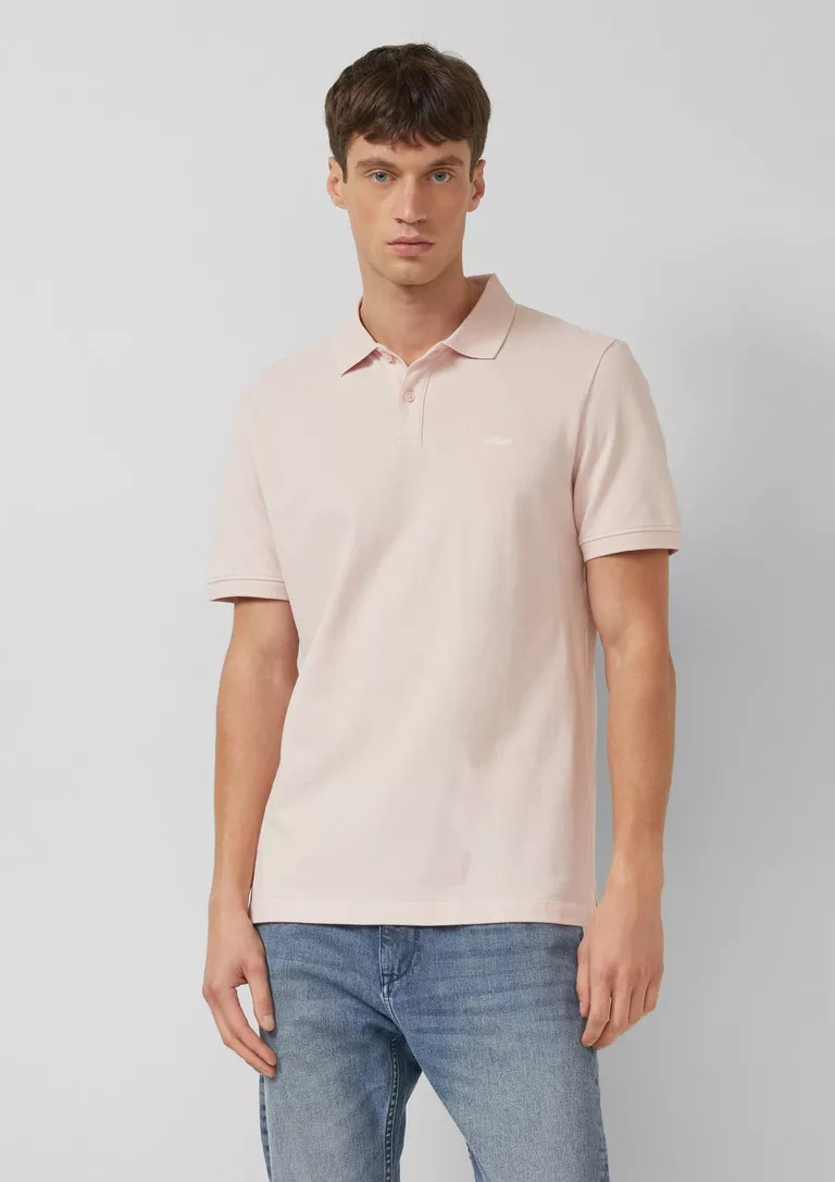 PIQUE POLO T-SHIRT S’OLIVER 2138262 andriko kontomaniko polo t-shirt s'oliver roz