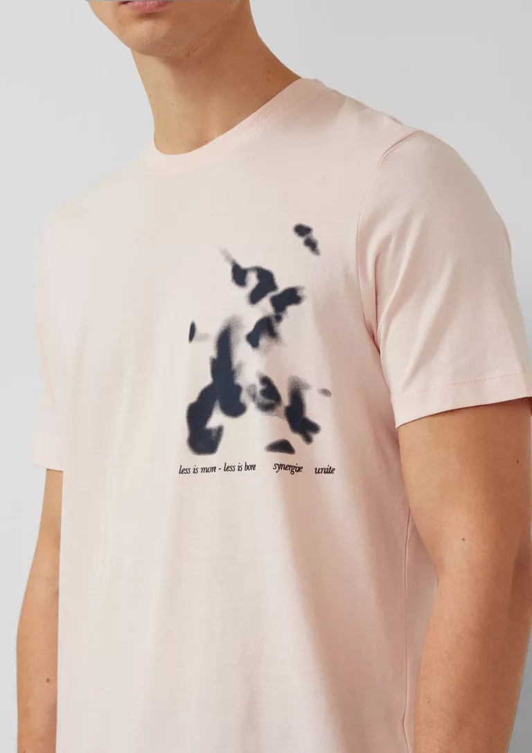 T-SHIRT S’OLIVER 2176161.42D2 kontomaniko andriko t-shirt s'oliver se roz anoikto xroma