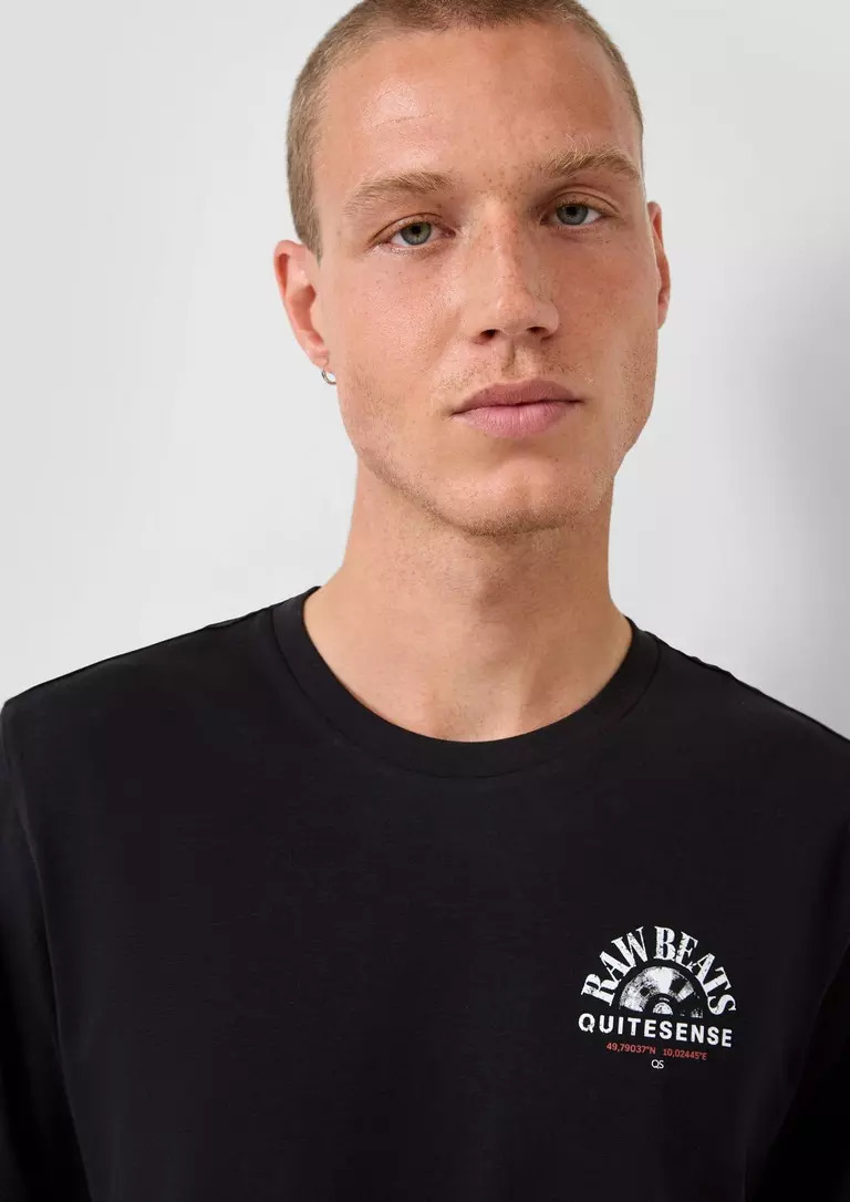 T-SHIRT S’OLIVER 2177446 andriko t-shirt s'oliver se mavro xroma