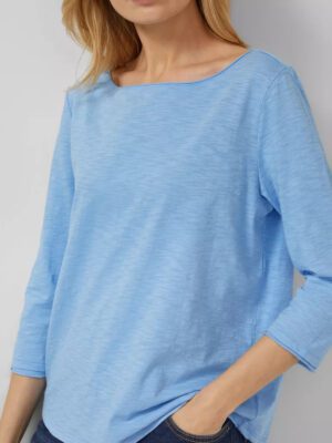 2179672 gynaikeia mployza s'oliver me 3/4 maniki se galazio xroma