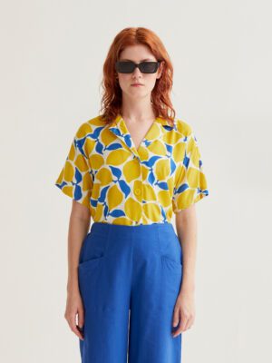 61C/40001 gynaikeio kontomaniko poukamiso compaia fantastica me print apo lemonia