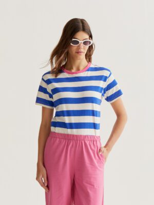 61C/42012 mple rige t-shirt compania fantastica me roz leptomeria sti laimokopsi