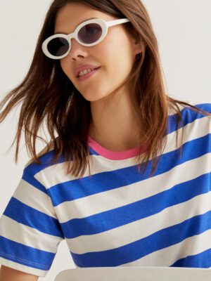 61C/42012 mple rige t-shirt compania fantastica me roz leptomeria sti laimokopsi