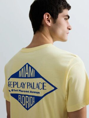 M3344.000.2660.645 andriko kitrino t-shirt replay me stampa miami