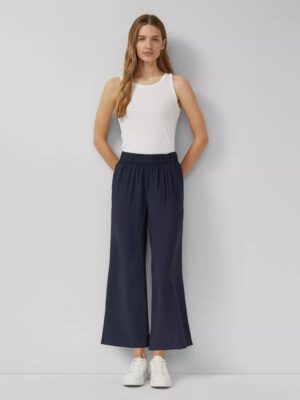 2174667 gynaikeia yfasmatini culotte apo viskozi se mple skouro xroma