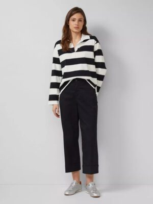 2176766 gynaikeia konti pantelona zip culotte apo vamvaki se mavro xroma