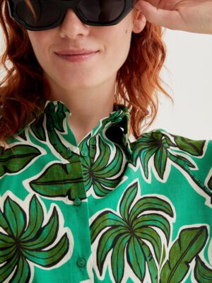 61C/43002 kontomaniko poykamiso me palm tree print foinikes