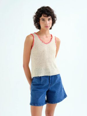 62C/10359 plekto amaniko top me kokkines leptomeries compaia fantastica