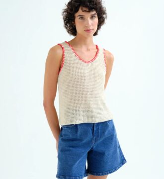 62C/10359 plekto amaniko top me kokkines leptomeries compaia fantastica