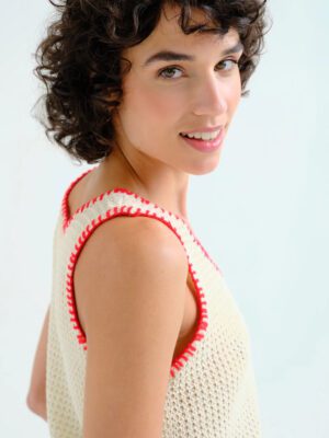 62C/10359 plekto amaniko top me kokkines leptomeries compaia fantastica