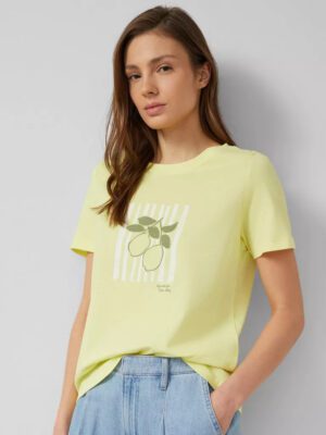 2176247 gynaikeio kontomaniko t-shirt s'oliver me stampa lemonia