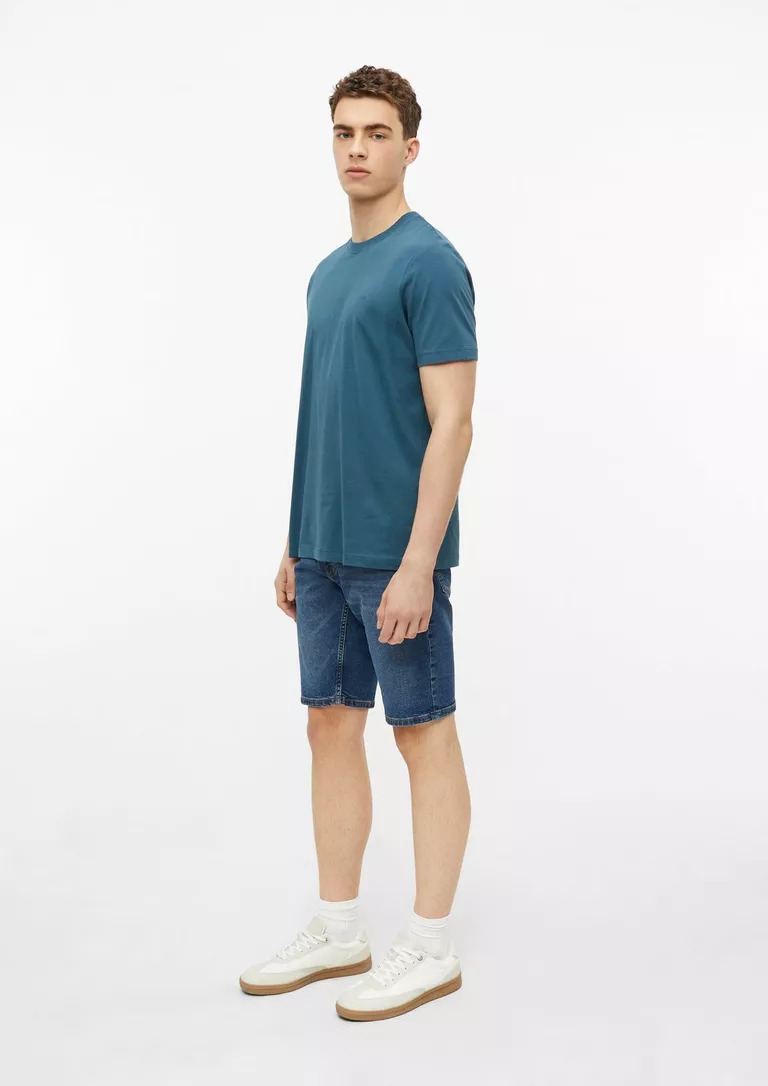 T-SHIRT S’OLIVER 2178919.5548 andriko monoxromo kontomaniko t-shirt s'oliver se petrol xroma