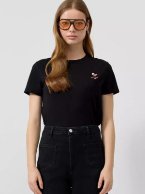 2179980.99D0 gynaikeio kontomaniko t-shirt s'oliver se mavro xroma me kentito totiri cocktail