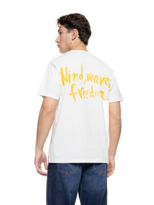 55-206-001 andriko oversized t-shirt me stampa stin plath se lefko me kitrino xroma