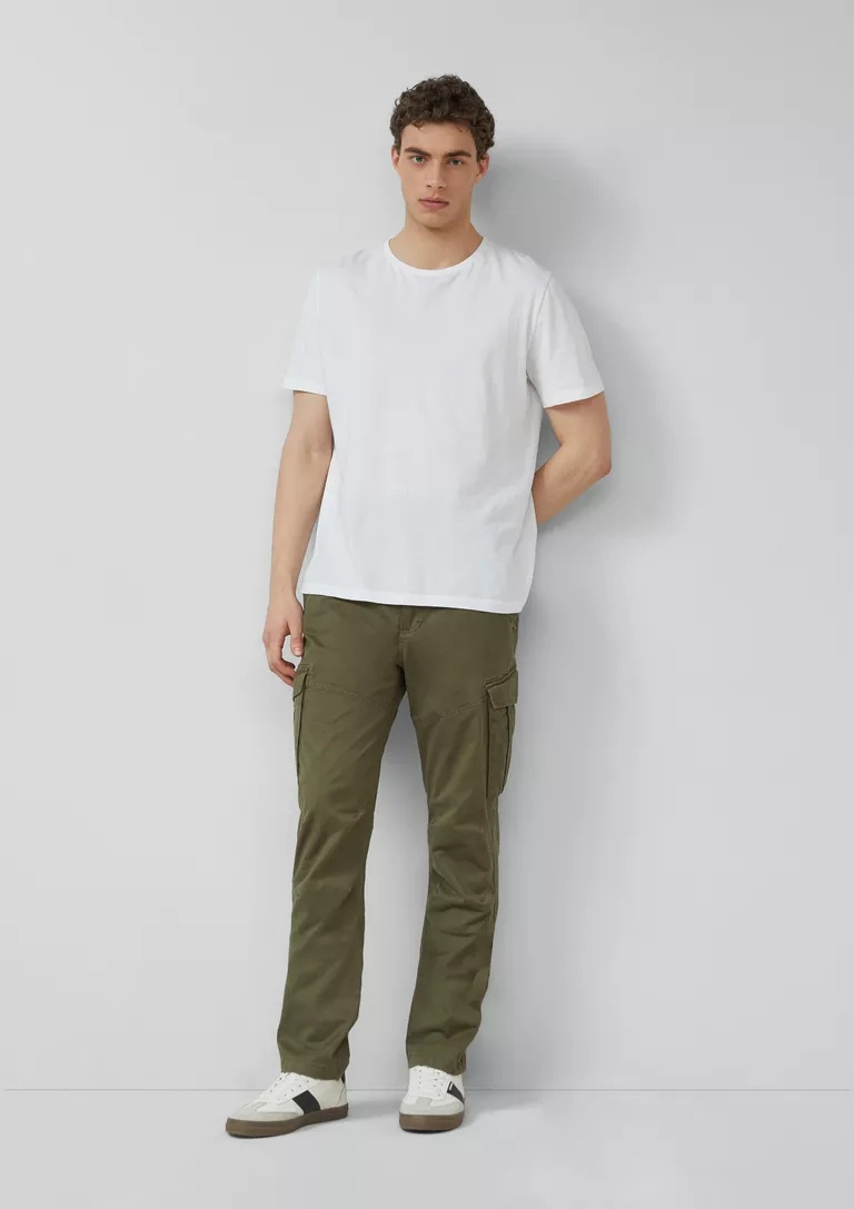 CARGO ΠΑΝΤΕΛΟΝΙ S’OLIVER: Regular Fit 2179210 andriko cargo panteloni s'oliver se regular fit kai prasino xroma