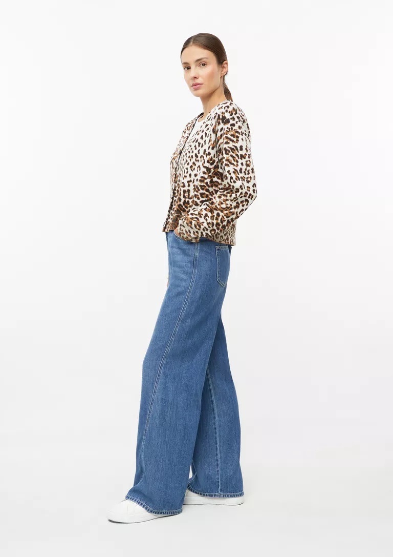 ZAKETA ΜΕ ANIMAL PRINT S’OLIVER 2180591 gynaikeia zaketa se animal print apoxrosh s'oliver