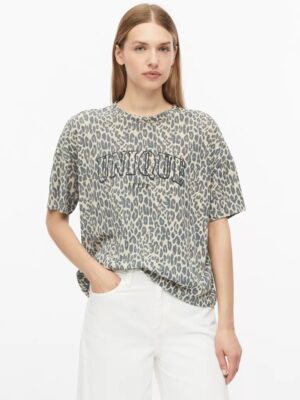 2180632 gynaikeio oversized t-shirt leopard print s'oliver
