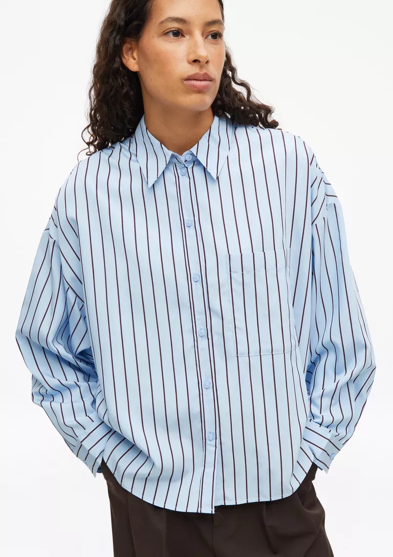 OVERSIZED ΠΟΥΚΑΜΙΣΟ S’OLIVER 2182857 gynaikeio oversized poykamiso s'oliver galazio me mpornto riga